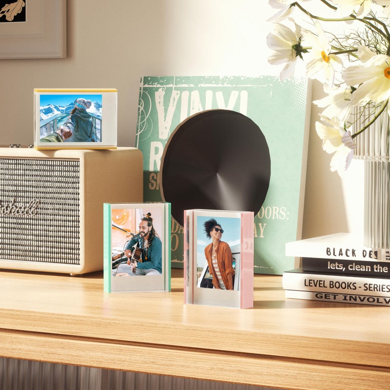 WINKINE Instax Mini Frames, Polaroid Frame for Fujifilm Instax Mini Film, 2x3 Small Picture Frames for Desktop, Polaroid Photo Frame, Small Size Wallet Picture Holder - Image 5
